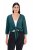 Ulla Popken 794514 Jersey bolero met knoop Petrol - Bolero's - 