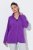 Ulla Popken 796970 Lichte fleecejas Donkerpaars - Fleecekleding - 