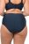 Ulla Popken 800279 Gestreepte slips 2-pack Donkerblauw - Slips - 