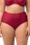Ulla Popken 800279 Gestreepte slips 2-pack Wijnrood - Slips - 