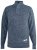D555 Wilmington Zipper And Button Neck Sweater Blue - Sweaters & hoodies - Sweaters & Hoodies Grote Maten Heren