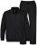 JP1880 802933 Joggingpak met jack en broek Zwart - Trainingspakken - Heren trainingspakken in grote maten