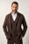 JP1880 New York Flexnamic Jersey colbert Donkerbruin - Pakken - Grote Maten Kostuum Heren