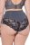 Ulla Popken 809385 Corrigerende slip met kant Antraciet - Shapewear - 