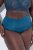 Ulla Popken 809385 Corrigerende slip met kant Petrol - Shapewear - 