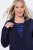 Ulla Popken 812754 Jersey blazer van punto di roma Donkerblauw - Blazers - Damesblazers in grote maten