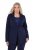 Ulla Popken 812754 Jersey blazer van punto di roma Donkerblauw - Blazers - Damesblazers in grote maten