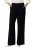 Ulla Popken 813306 Wijde pantalon met elastische taille Donkerblauw - Stoffen broeken - Dames wijde broeken in grote maten
