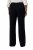Ulla Popken 813306 Wijde pantalon met elastische taille Donkerblauw - Stoffen broeken - Dames wijde broeken in grote maten