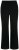 Ulla Popken 813306 Wijde pantalon met elastische taille Zwart - Stoffen broeken - Dames wijde broeken in grote maten