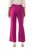 Ulla Popken 813306 Wijde pantalon met elastische taille Magenta - Stoffen broeken - Dames wijde broeken in grote maten