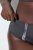 Ulla Popken 815268 Gestreepte slips Antraciet - Slips - 