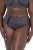 Ulla Popken 815268 Gestreepte slips Antraciet - Slips - 