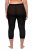 Ulla Popken 815580 3/4 panty legging met dijbescherming 80 den Zwart - Panty's & sokken - 