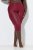 Ulla Popken 815580 3/4 panty legging met dijbescherming 80 den Rood - Panty's & sokken - 