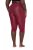 Ulla Popken 815580 3/4 panty legging met dijbescherming 80 den Rood - Panty's & sokken - 