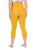 Ulla Popken 815580 3/4 panty legging met dijbescherming 80 den Mosterdgeel - Panty's & sokken - 