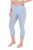 Ulla Popken 815580 3/4 panty legging met dijbescherming 80 den Lichtblauw - Panty's & sokken - 