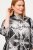Ulla Popken 816673 Oversized jacquard blazer met driekwartmouwen Zwart - Blazers - Damesblazers in grote maten