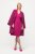 Ulla Popken 816744 Double-breasted jas met wollook Roze - Jassen - Grote maten dames jassen
