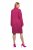 Ulla Popken 816744 Double-breasted jas met wollook Roze - Jassen - Grote maten dames jassen
