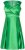 Ulla Popken 817135 A-lijn avondjurk met V-hals Groen - Avondjurken - Grote maten avondkleding