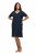 Ulla Popken 819289 Nachthemd met korte mouwen 2-pack Donkerblauw - Nachthemden - 