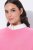 Ulla Popken 820512 Gebreide poncho van wolmix met V-hals Lichtroze - Poncho's & capes - 