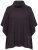 Ulla Popken 820620 Ponchotrui met col Mahoniebruin - Poncho's & capes - 