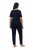 Ulla Popken 821244 Pyjama met stippen Donkerblauw - Pyjama's en Loungewear - 