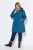 Ulla Popken 821495 Functionele jas Petrol - Jassen - Grote maten dames jassen