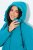 Ulla Popken 821495 Functionele jas Turquoise - Jassen - Grote maten dames jassen
