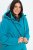 Ulla Popken 821495 Functionele jas Turquoise - Jassen - Grote maten dames jassen