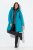 Ulla Popken 821495 Functionele jas Turquoise - Jassen - Grote maten dames jassen