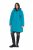 Ulla Popken 821495 Functionele jas Turquoise - Jassen - Grote maten dames jassen