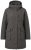Ulla Popken 821737 Gewatteerde HYPRAR parka met capuchon Donkergrijs gemêleerd - Jassen - Grote maten jassen voor dames