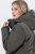 Ulla Popken 821737 Gewatteerde HYPRAR parka met capuchon Donkergrijs gemêleerd - Jassen - Grote maten jassen voor dames
