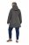 Ulla Popken 821737 Gewatteerde HYPRAR parka met capuchon Donkergrijs gemêleerd - Jassen - Grote maten jassen voor dames
