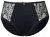 Ulla Popken 822864 Gebloemde slips met kant Zwart - Slips - 