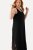 Ulla Popken 823276 Mouwloze jurk Zwart - Maxi jurken - Grote maten maxi jurken