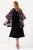 Ulla Popken 823276 Mouwloze jurk Zwart - Maxi jurken - Grote maten maxi jurken