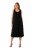 Ulla Popken 823276 Mouwloze jurk Zwart - Maxi jurken - Grote maten maxi jurken