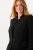 Ulla Popken 823318 Blazer met opstaande kraag Zwart - Blazers - Damesblazers in grote maten