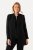 Ulla Popken 823318 Blazer met opstaande kraag Zwart - Blazers - Damesblazers in grote maten