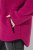Ulla Popken 823371 Teddyjas met capuchon en doorgestikte zakken Fuchsia - Fleecekleding - 