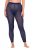 Ulla Popken 823383 Gestippelde panty legging Donkerblauw - Panty's & sokken - 