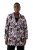 Ulla Popken 823967 Gebloemde jacquard blazer met driekwartmouwen Zwart - Blazers - Damesblazers in grote maten