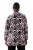 Ulla Popken 823967 Gebloemde jacquard blazer met driekwartmouwen Zwart - Blazers - Damesblazers in grote maten