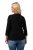 Ulla Popken Horticultural Graphic Floral Tee Black - Bedrukte T-shirts voor dames - 