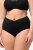 Ulla Popken 825676 Corrigerende slip met hoge taille Zwart - Shapewear - 